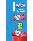 Rice Krispies Treats Mini Marshmallow Cereal Bars Kids Snacks Valentines Day Snacks Original with Holiday Sprinkles 124oz Box 32 Bars