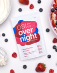 Oats Overnight Mixed Berries  Cream  Overnight Oats with 22g Protein High Fiber Breakfast Protein Shake  Gluten Free Oatmeal Non GMO High Protein Oatmeal 28 oz per meal 8 Pack