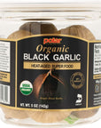 MW Polar USDA Organic Black Garlic 5 oz Pack of 1 Whole Bulbs Easy Peel All Natural Chemical Free Kosher Friendly Ready to Eat Healthy Snack