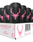 Bucked Up Energy Drink 300mg Pink Lemonade 12 CT