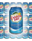 Canada dry club soda sparkling seltzer water 12 fl oz 18 cans total 216 fl oz