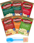 c Idahoan Instant Mashed Potatoes Packets Variety Pack Bulk Bundle with Raw Earth Colors Spoonatula