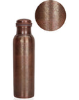 Pure Copper Water Bottle 34 oz Indian Handmade Copper Bottle Ayurveda Healing Benefit Copper vessel With Carry Bag for Drinking Travel Hiking Gym Office Outdoor  Antique Finish  1000ml