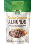 NOW Foods, Salted Caramel Almonds, Dry Roasted, Crafted in Small Batches, 12-Ounce (340 g)