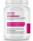 FoxyFit Protein for Her, Double Chocolate Whey Protein Powder with CLA and Biotin for a Healthy Glow (1.91 lbs)