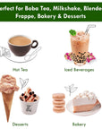 Rose Bubble Milk Tea Instant 3in1 Powder Mix  1kg 33 Drinks  For Boba Tea Milkshake Blended Frappe and Bakery  Authentic Taiwan Recipe  0 Trans Fat No Preservatives by Moriyama Teahouse