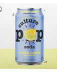 Culture Pop Soda Soda Ginger Lemon Turmeric 12 Fl Oz 4 Pack