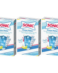 Sonic Singles to Go Powdered Drink Mix Ocean Water 6 Sticks per Box 3 Boxes included 18 Sticks Total