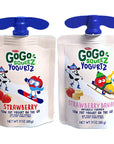 GoGo Squeeze Yogurt Strawberry banana Raspberry or Blueberry 3 oz Pounches 20 Pack Every Order is Elegantly Packaged in a Signature BETRULIGHT Branded Box Strawberry Banana