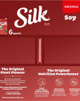 Silk ShelfStable Soy Milk Original DairyFree Vegan NonGMO Project Verified 32 Fl Oz Pack of 6