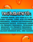 Splash Blast Flavored Water Beverage Mandarin Orange Flavor 169 Fl Oz Plastic Bottles 24 Pack