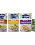 Lundberg Traditional Italian Risotto Rice  GlutenFree  3 Flavor Variety 1 each Alfredo Creamy Parmesan Porcini Mushroom 5559 Ounces Plus Recipe Booklet Bundle