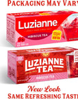 Luzianne Unsweetened Hibiscus Iced Tea Bags Family Size 22ct Box Pack of 6