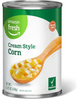 Amazon Fresh Canned Cream Style Corn 1475 Oz