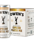 Owens Espresso Martini Mix Premium Cocktail Mixer Made with Real Coffee Beans  8oz Cans 12 pack