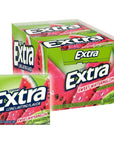 EXTRA Gum Sweet Watermelon Sugarfree Chewing Gum, 15 Pieces (Pack of 10)