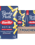 Barilla Ready Pasta, Fully Cooked Rotini Pasta, Non-GMO & Kosher, 7 oz (Pack of 7)