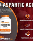 BULKSUPPLEMENTS.COM D-Aspartic Acid Capsules - Amino Acids Supplement