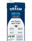 Rice Dream Organic Rice Milk Drink Enriched Original Calcium  Vitamin D Vegan Dairy Alternative Lactose Free Shelf Stable 32oz Pack of 12