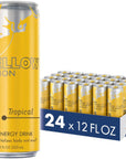 Red Bull Energy Drink Tropical Yellow Edition 12 fl oz 24 Pack