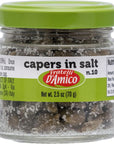 Capers in Salt Caperi Sotto Sale Salted no 10 Non Pareil 25oz 70g by Fratelli DAmico Product of Italy