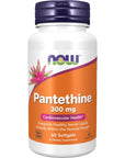 NOW Supplements, Pantethine (Coenzyme A Precursor) 300 mg, Cardiovascular Health*, 60 Softgels