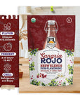 Fermentaholics Organic Sangria Rojo Brew Blends Secondary Fermentation Flavoring for Kombucha Water Kefir and Other Fermented Drinks