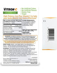 Vitron-C Iron Supplement, Once Daily, High Potency Iron Plus Vitamin C, Supports Red Blood Cell Production, Dye Free Tablets, 60 Count