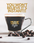 MUUK Premium Instant Coffee  FreezeDried Medium Roast 100 Arabica Organic Coffee Beans  Ethiopian Finest  Barista Approved  35oz 100g Pouches  30 servings