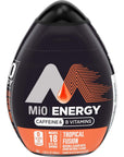 Mio Liquid Water Enhancer Energy Variety Pack Acai Berry Storm Tropical Fusion  Pack of 4