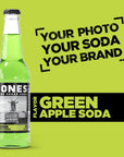 Four4 Bottles  Jones Soda Co Green Apple Soda Flavor  100 Cane Sugar Soda  Craft Soda Pop  Soda Soft Drinks  Glass Bottle Soda