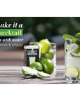 RSVP Skinnies Mojito Twist  Zero Sugar Mixer for Cocktails or Mocktails  No Aspartame Gluten Free and All Natural Mojito Drink Mix 4 boxes24 packets