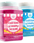 Cotton Candy Floss Sugar Package of 2ctPink Vanilla and Blue Raspberry2lb Each Flavor 2ct2lb Jars