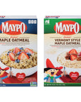 Maypo Instant Maple Oatmeal and Instant Vermont Style Maple Oatmeal 14oz 1 pack each