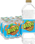 Splash Blast Flavored Water Beverage Mandarin Orange Flavor 169 Fl Oz Plastic Bottles 24 Pack