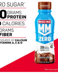 Muscle Milk Zero Protein Shake, Vanilla Crème, 20g Protein, Zero Sugar, 100 Calories, Calcium, Vitamins A, C & D, 4g Fiber, Energizing Snack, Workout Recovery, Packaging May Vary 11.16 Fl Oz (Pack of 12)