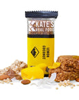 Kates Real Food Organic Granola Bars  Lemon Coconut 22 oz Pack of 12  Organic Energy Bars Made with Gluten Free Oats  Non GMO Soy Free Whole Grains and All Natural  Healthy Snacks