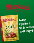 Mariani Pitted Dates 30 oz  Resealable Bag High Fiber No Sugar Added