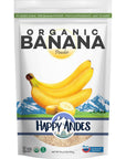 Happy Andes Organic Banana Powder 1lb -Non-GMO, Fresh Pure Raw Powdered Fruit for Cooking & Baking, sweet taste,USDA Organic, Gluten Free, Smoothies and Baked Goods