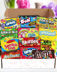 Movie Theater Candy Variety Pack  Candy Box of Skittles MMs Milk Chocolate SourPatch Swedish Fish Trolli Sour Brits Mini Gummies and More12 Count