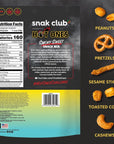 Snak Club x Hot Ones Smoky Sweet Snack Mix Spicy Snacks with Peanuts Pretzels Sesame Sticks Toasted Corn  Cashews Inspired by Hot Ones Hot Sauce 10 oz Bag