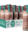 OWYN Only What You Need Double Shot Dairy Free Keto Protein Coffee Shake Mocha 0g Sugar 20g Plant Based Protein 180mg Caffeine Gluten  Soy Free NonGMO Vegan 12 Pack 12 Fl Oz Bottles