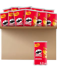 Pringles Potato Crisps Chips Lunch Snacks Office and Kids Snacks Grab N Go Original 12 Cans