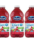 Ocean Spray Diet Juice in 64 Ounce Bottles  3 Pack Bundled by Louisiana Pantry Diet Cranberry Juice Cocktail With Lime