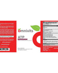 Omnivits ATP Natural Mixed Berry | Energy Electrolytes Antioxidants Drink | with Purenergy Blend, Quatrefolic, Methylcobalamin, Vitamins, Trace Minerals 30 Stick Pack (8.6g)