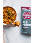 Saffron Road Delhi Potatoes Meal Pouch  Vegan Gluten Free NonGMO Halal Kosher 6 Pack 10oz Each