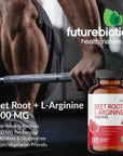 Futurebiotics Beet Root + L-Arginine 2000 MG, Non-GMO, 120 Vegetarian Capsules