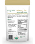 ONE ORGANIC Instant Tea Powder Oolong  44 oz  125 Servings  USDA Certified Organic  100 Pure Tea  Instant Hot or Iced Tea  Unsweetened