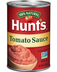 Hunts 100 Natural Tomato Sauce Canned Tomato Sauce 15 Oz