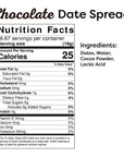 Wanna Date Chocolate Date Spread Vegan Paleo Friendly GlutenFree DairyFree NonGMO No Added Sugar Low Calorie Kosher Certified Healthy Sugar Substitute Sugar Free Alternative 2 Jars